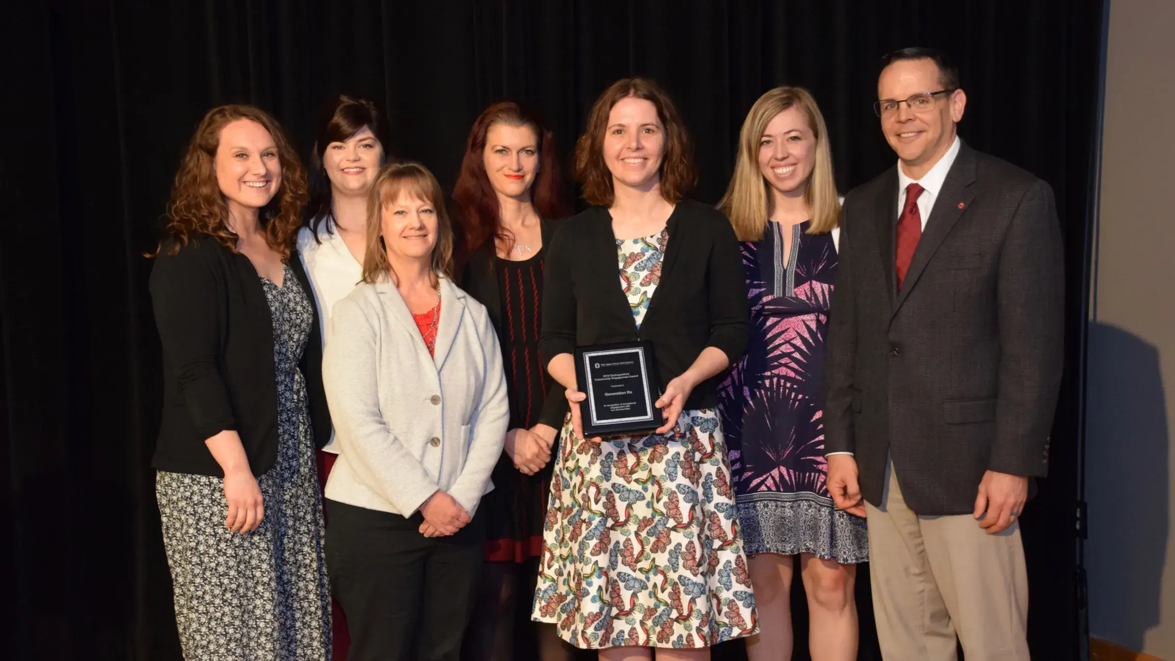 Generation Rx team posing for a picture at the Ohio State Engagement Recognition Awards