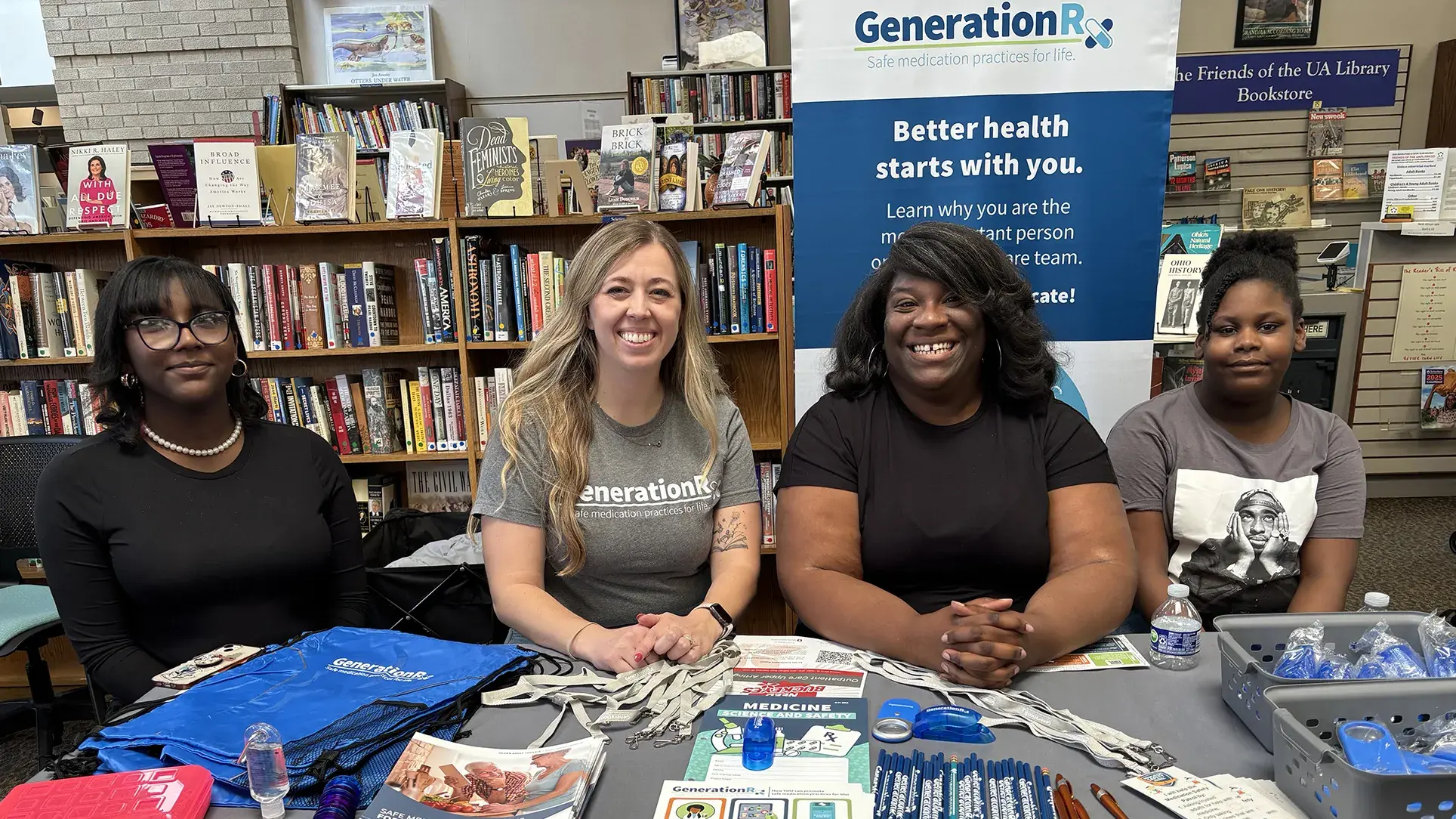 group of GenerationRx ambassadors at a community outreach event