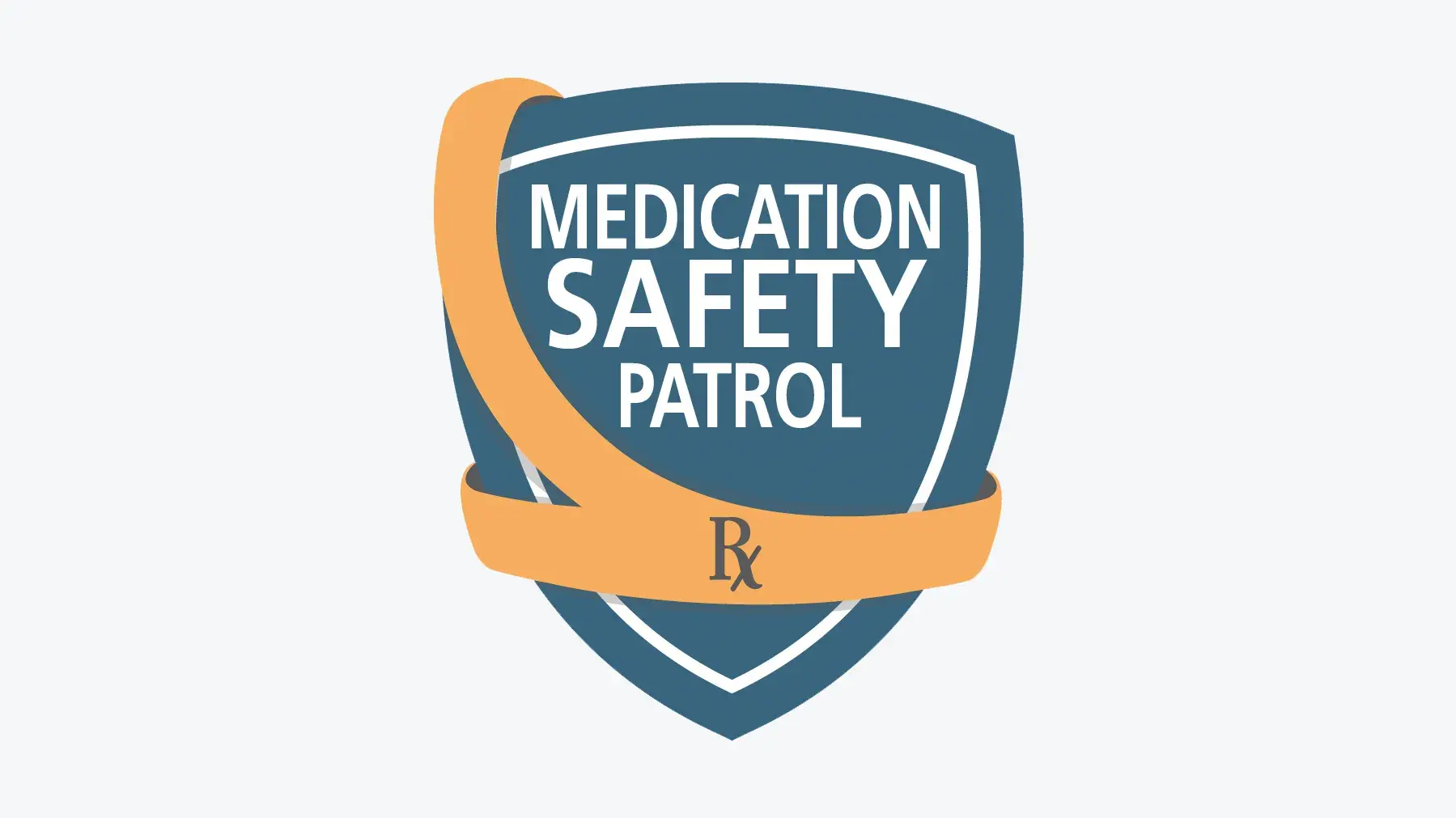 medication safety patrol badge illustration